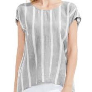 Vince Camuto striped cotton blouse tank shirt
